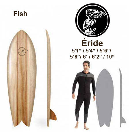 Tipos de tablas de surf de madera Éride