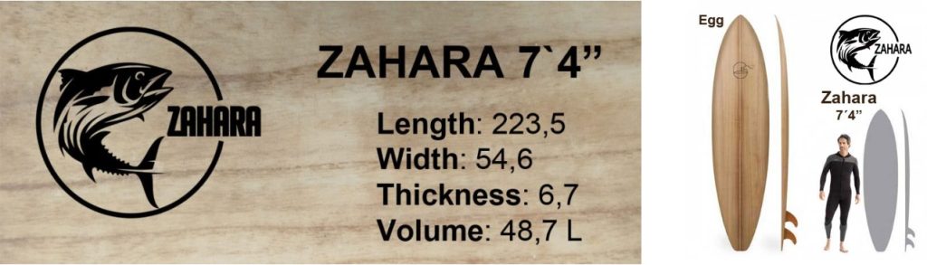 tabla de surf de madera modelo zahara oferta 2026